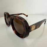 Brown Round-frame Tortoiseshell Acetate Sunglasses / LOEWE