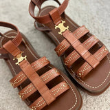 Brown Stud Triomphe CLEA Sandals / CELINE - Size 37