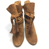 Brown Suede Tassel Ankle Tie Boots / BA&SH - Size 36