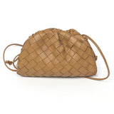 Brown THE POUCH Intrecciato Leather Classic Bag / BOTTEGA VENETA