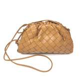 Brown THE POUCH Intrecciato Leather Classic Bag / BOTTEGA VENETA
