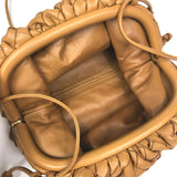 Brown THE POUCH Intrecciato Leather Classic Bag / BOTTEGA VENETA