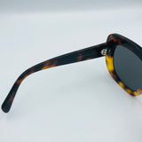 Brown Tortoise Triomphe Butterfly Sunglasses / CELINE