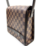 Brown TRIBECA Damier Ebène Coated Canvas Mini Shoulder Bag / LOUIS VUITTON