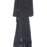 Brown Zebra Striped SELENA Maxi Dress / BA&SH - Size 1