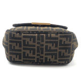 Brown Zucca Monogram Canvas Crossbody Bag / FENDI