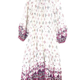 Off-white FRATELA Cotton and Lurex Printed Maxi Dress / ISABEL MARANT - Size 40