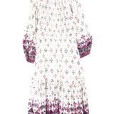 Off-white FRATELA Cotton and Lurex Printed Maxi Dress / ISABEL MARANT - Size 40