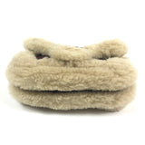 Burgundy GG MARMONT Shearling Leather Super Mini Bag / GUCCI - One Size