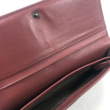 Burgundy Intrecciato Long Wallet / BOTTEGA VENETA