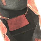 Burgundy LEON Suede Maxi Tote Bag / JEROME DREYFUSS