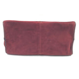 Burgundy LEON Suede Maxi Tote Bag / JEROME DREYFUSS