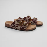 Burgundy Timor Sandals - model ODETTE / CLARIS VIROT - Size 37