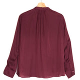 Burgundy TINK SATIN Flowing Blouse / ZADIG & VOLTAIRE - Size 36
