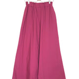 Burnt Burgundy Cotton Palazzo Pants - One Size