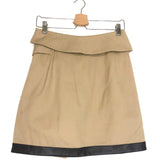 Camel Cotton Blend Belted Mini Skirt / 3.1 PHILLIP LIM - Size 4