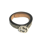 Canvas Interlocking G Thin Belt (Kids) / GUCCI