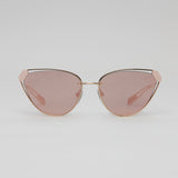 Cat-eye Rose Mirror Sunglasses / BVLGARI