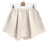 Chalk Loose Fitting Linen Boxer Style Shorts / DEIJI STUDIOS - Size S/M