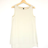 Chalk Silk Sleeveless Top / EILEEN FISHER - Size XS