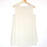 Chalk Silk Sleeveless Top / EILEEN FISHER - Size XS