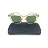 Champagne Acetate and Green Lenses CALABAR 49-D Sunglasses / GARRETT LEIGHT