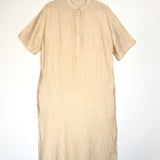 Champagne Crinkled Voile LIV Midi Dress / ANINE BING - Size M