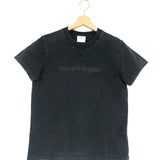 Charcoal LOGO Cotton Crewneck Tee / COURREGES - Size L