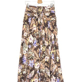 Floral patterned skirt on a white background