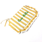 Ciao Bella Ruffled Striped Pochette