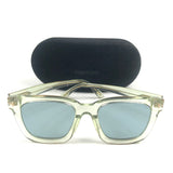 Clear Green SARI Square Sunglasses / TOM FORD