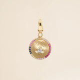 Coco Rainbow Pendant with Multicolor Sari Link Necklace / VICTORIA LEIVISSA