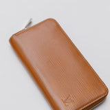 Cognac Brown ZIPPY Epi Leather Wallet / LOUIS VUITTON