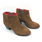 Cognac MOLLY Suede Ankle Boots / ZADIG & VOLTAIRE - Size 38