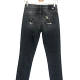 Concrete Grey Straight Leg Mid-rise Jeans / MOTHER SUPERIOR - Size 25