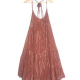 Copper SAMARA Lurex Cotton Gauze Midi Dress / ULLA JOHNSON - Size 2