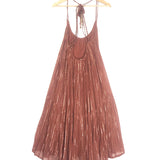 Copper SAMARA Lurex Cotton Gauze Midi Dress / ULLA JOHNSON - Size 2