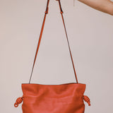 Coral Orange Nappa Calfskin Medium FLAMENCO Clutch Bag / LOEWE