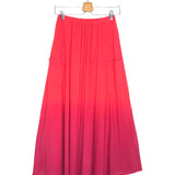 Ombre Cotton Maxi Skirt with Pocket - One Size