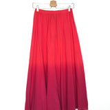 Ombre Cotton Maxi Skirt with Pocket - One Size