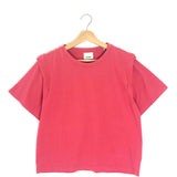 Coral ZELITOS Structured Shoulder Cropped T-shirt / ISABEL MARANT - Size M