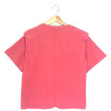 Coral ZELITOS Structured Shoulder Cropped T-shirt / ISABEL MARANT - Size M
