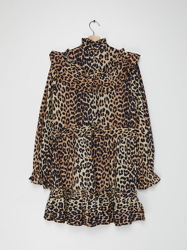 ganni fayette silk dress GANNI Fayette Silk Dress
