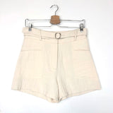 Cream ASTER High Rise Belted Shorts / IRO - Size 36