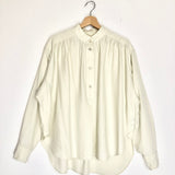 Cream BERANGERE Gathered Lyocell Long Sleeves Blouse / ISABEL MARANT ETOILE - Size 38