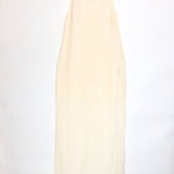 Cream Cotton and Silk Blend Crepon Midi Dress / TOTEME - Size 36