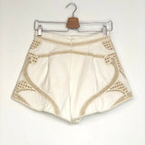 Cream Cotton Twill Shorts / MAJE - Size 1