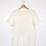 Cream Flower Scan Screen Print BETTY T-shirt / RAQUEL ALLEGRA - Size 0