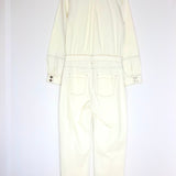 Cream NILANEY Zipped Cotton-Canvas Jumpsuit / ISABEL MARANT ETOILE - Size 36