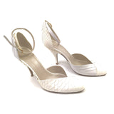 Cream Patent Python Pumps / CELINE - Size 37